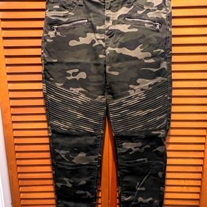 Stretch Camo Motorcycle Jeggings (small/medium)